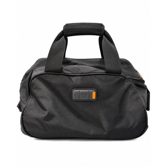 Antler Handbags - Antler Rolling Duffel Bag Black Orange Wheeled Travel Luggage Carry On